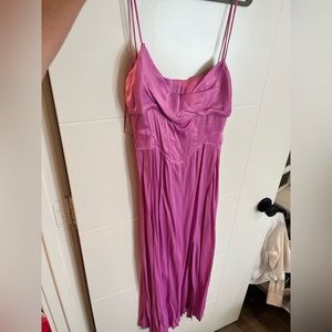 Zara pink maci dress size medium never worn